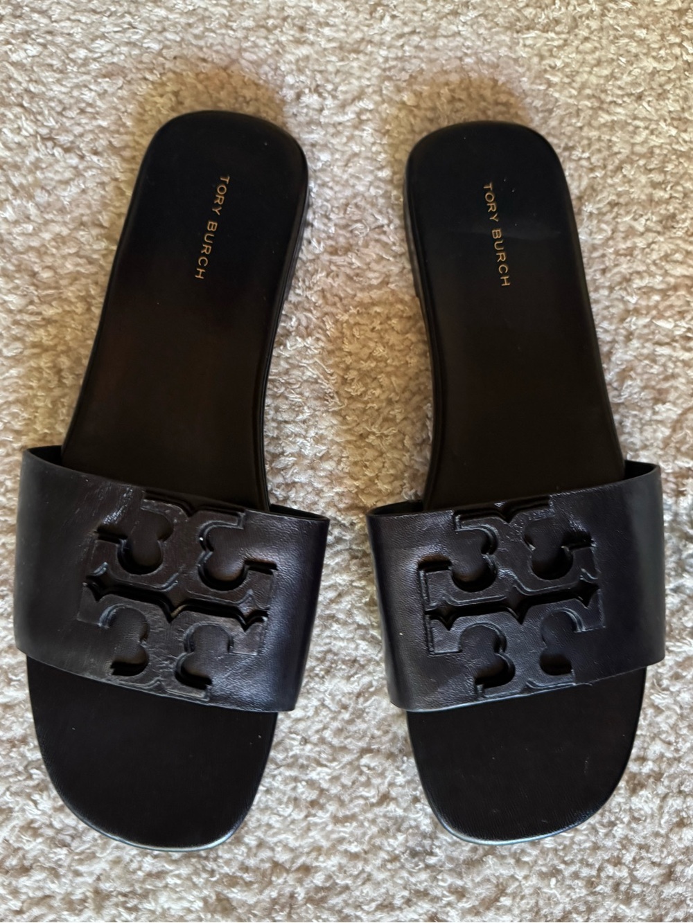 NEW Tory Burch Ines Slide in Perfect Black - Picture 5 of 9